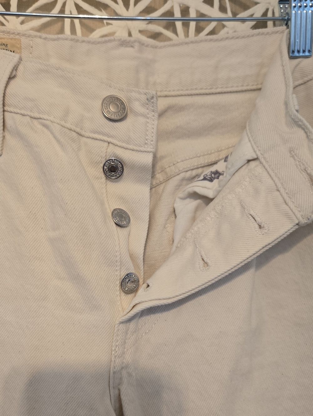 Levi’s 501 ’90s Women’s Jeans Ecru Booper White Button Fly Size 24 - Picture 8 of 12